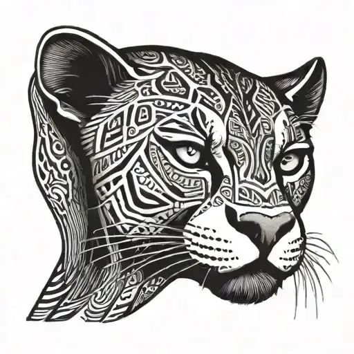 A Black Panther Looking Ahead With An Intimidating And Angry Look