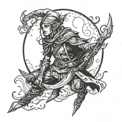 Wood Elf Ranger Under Moon