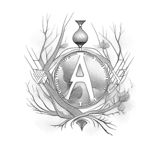 Hourglass Wrapped In Branches