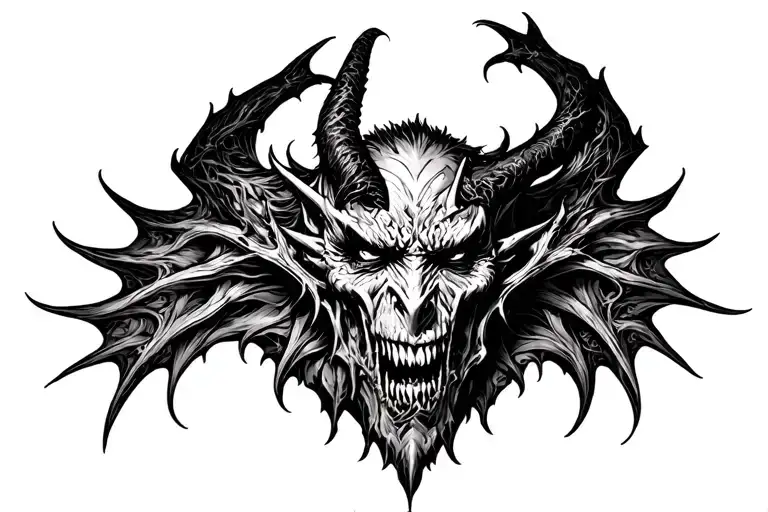 Gothic Dark Demon Chest