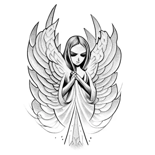 Cross And Under That An Angel