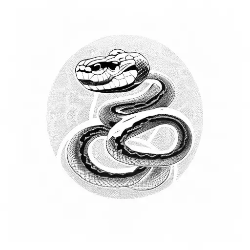 Snake With Trippy Design