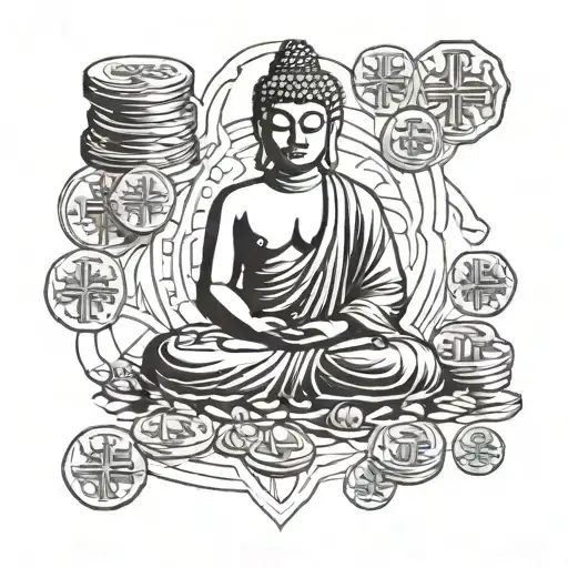 Buddha With Coins