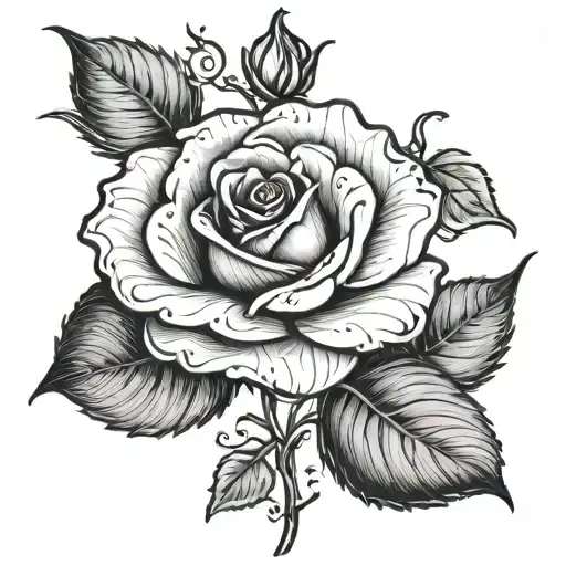 Rose That Says Cassandra In The Stem