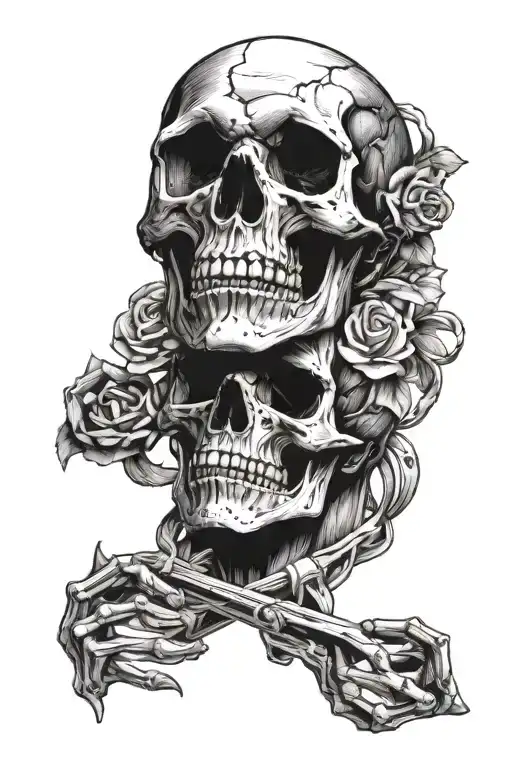 Skull And Demo Human Character