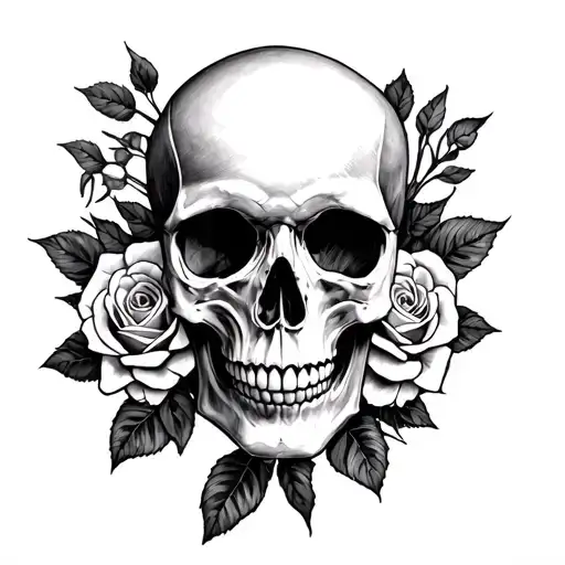 Skull And Roses
