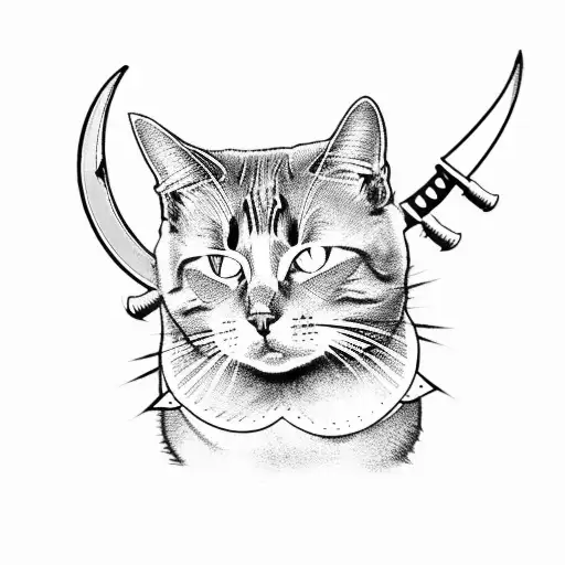 Cat With Trident