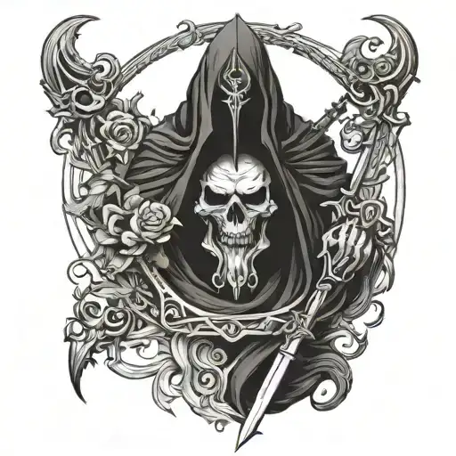 Do The Head Of Hades And The Scythe Of His Mother Reia