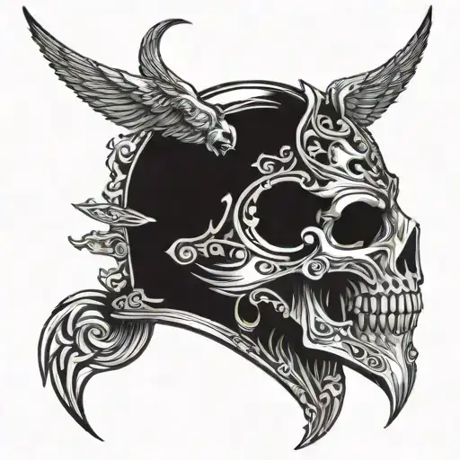 Do The Helmet Of The God Of The Underworld Hades And A Schythe Of His Mother Reia