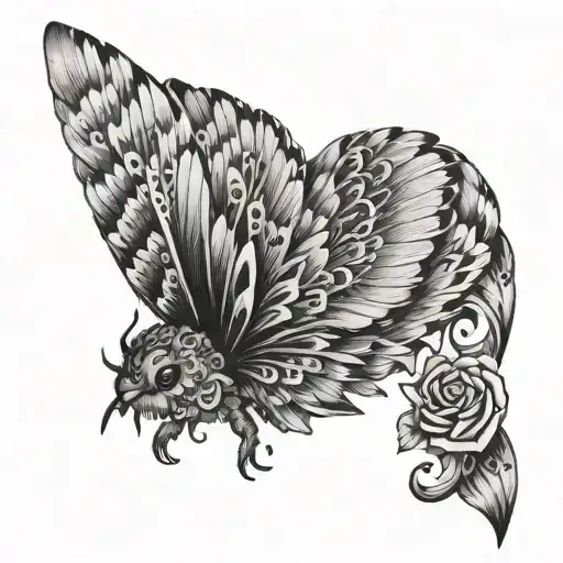 Alauda Arvensis With Open Wings And No Background