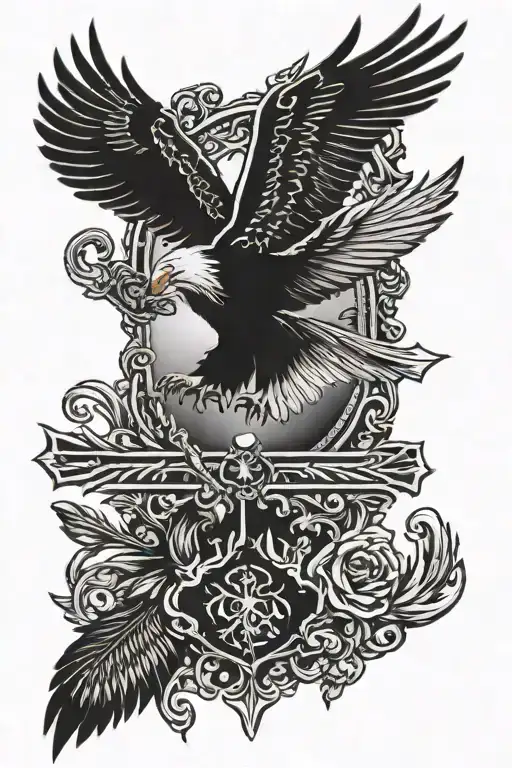 Cross And Eagle