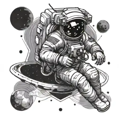 Astronaut Falling Out Of Space
