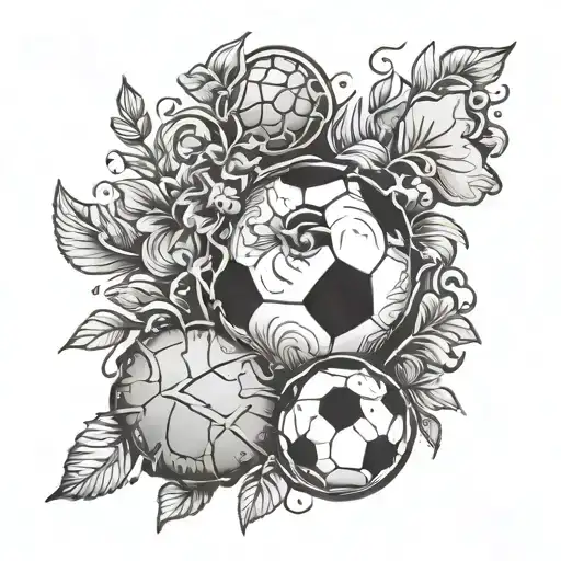 Combine Elements Of Football And Traditional German Folklore In A Tattoo Design