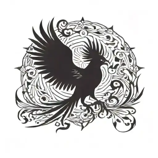 Phoenix Risoing From Hand