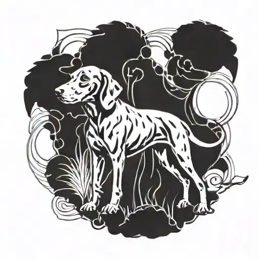 Vizsla Dog Silhouette