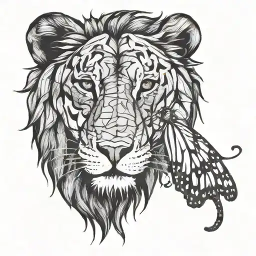 Combine A Monarch Butterfly And A Lion With The Royal Signals Logo