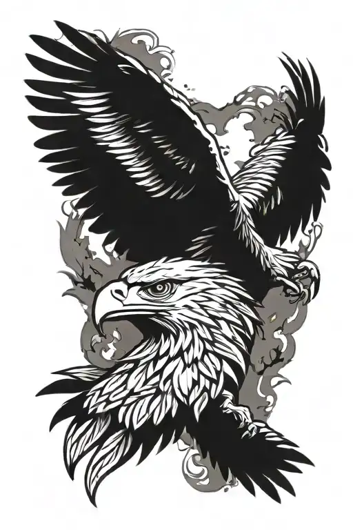 Eagle And Jesus Arm Sleeve