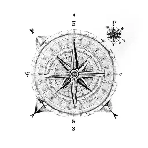 Steampunk Map With Compass