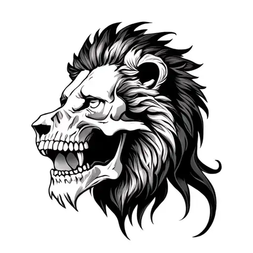 Skull With Lion