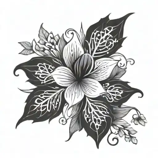 Lavender Black And White Colours Calligraphy Style