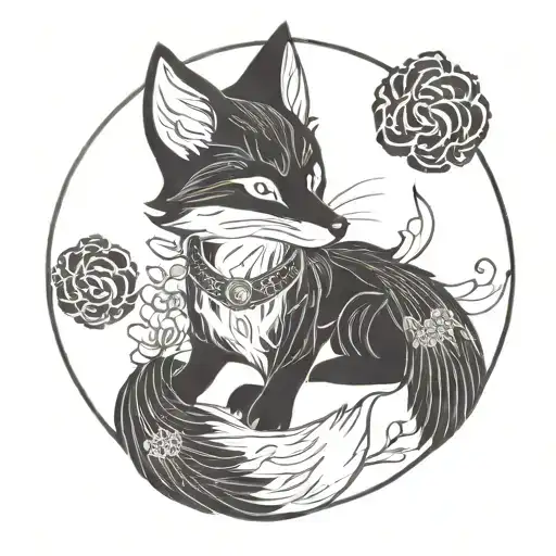 Kitsune Fox With Chibi Flavor