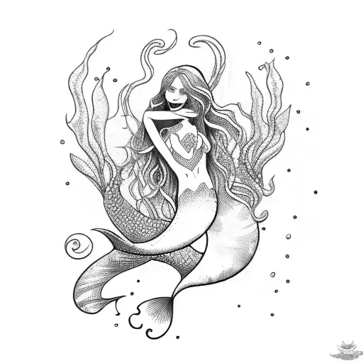 Mermaid With Divers Helemt