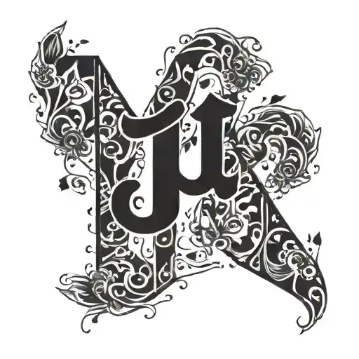 2 Dog Pawprints One With The Letter T And P In It