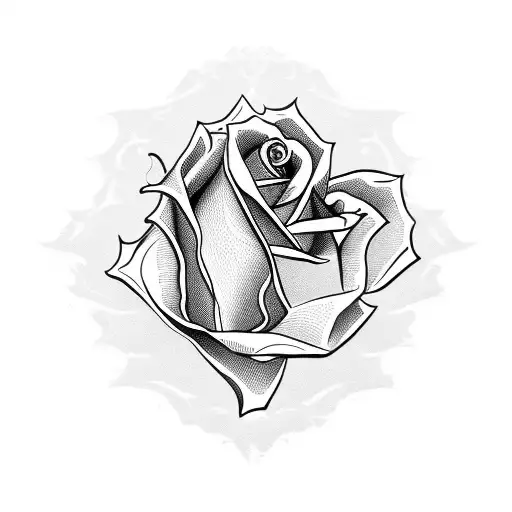 Hand Grenade Combined With A Rose