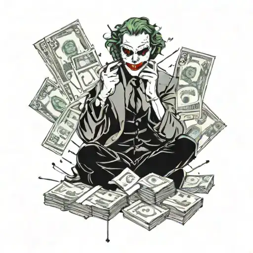 Joker Counting Money