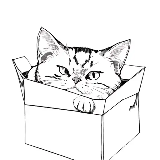 A Cat In A Box