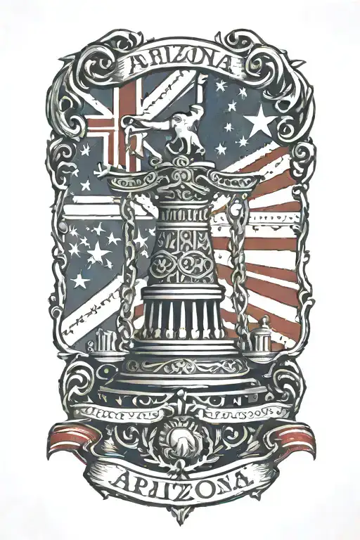 Pound Scales And Arizona Flag