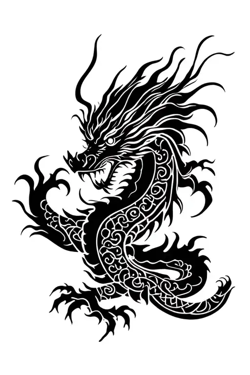 Dragon And Hmong Traditional Patterns