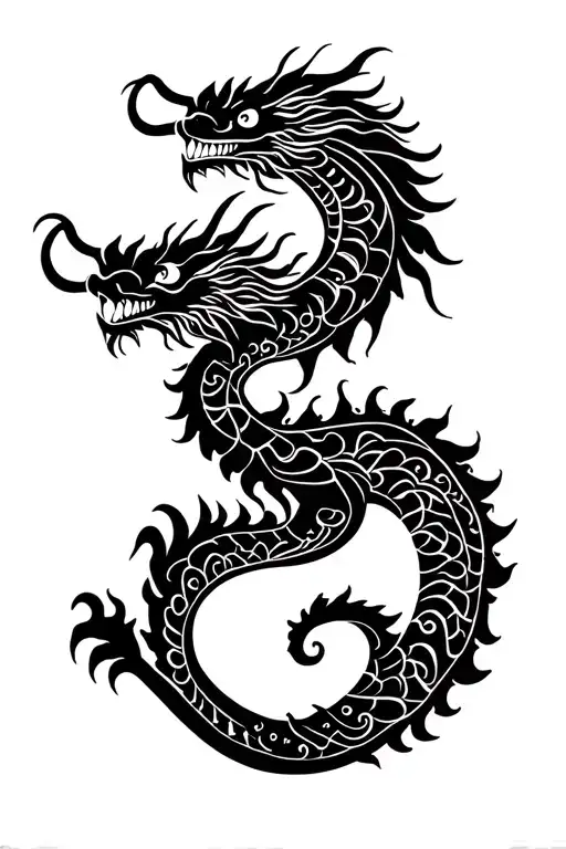 Dragon And Hmong Traditional Patterns Integrated