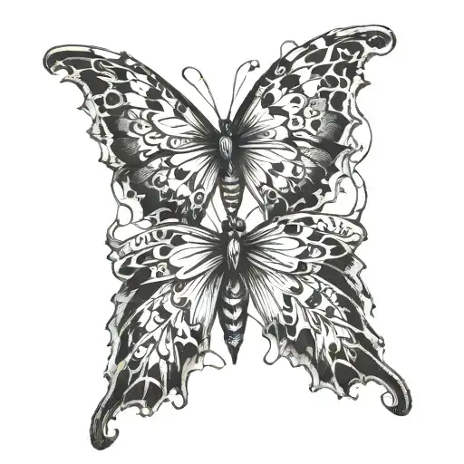 Dark Gothic Butterfly Wings