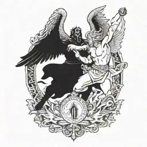 A Norse God Battling A Fallen Angel In A Historical Us Setting