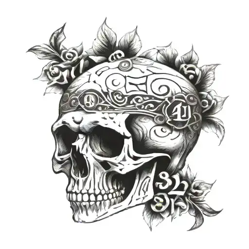 Skull Of A Lost Ww2 Veteran With The Numbers 1488 And 1611