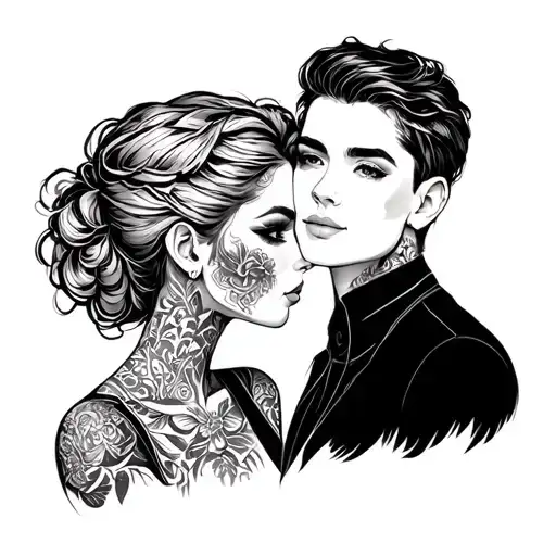 Man And Women Love Posing Together