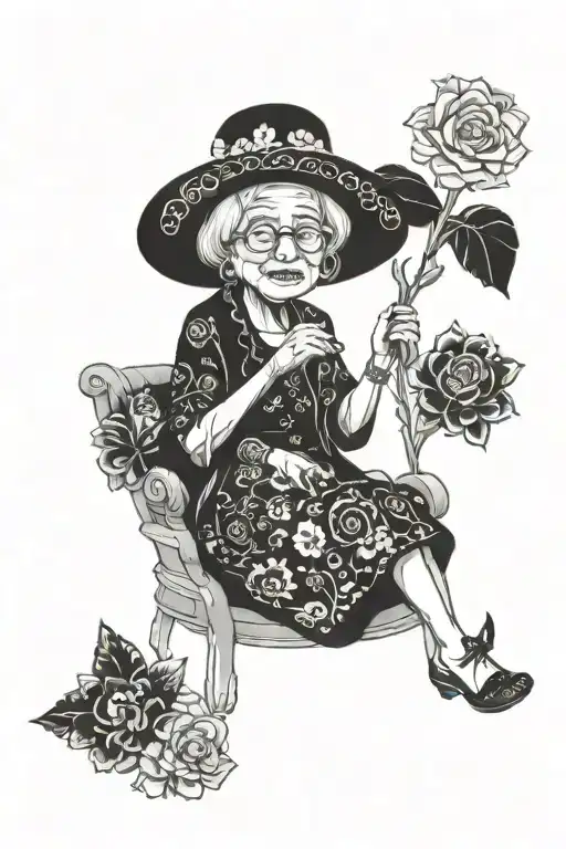 Grandma Coco Sitting