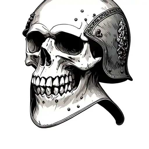 German Helmet Skull