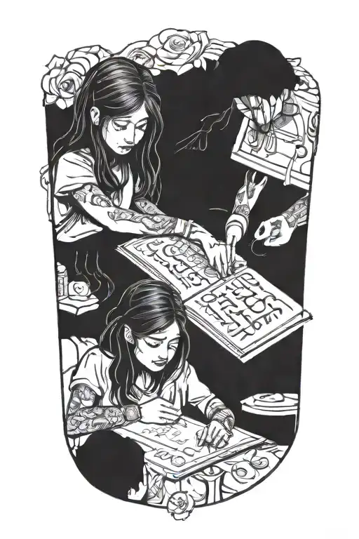 Luciana And Leila Valentina Writing