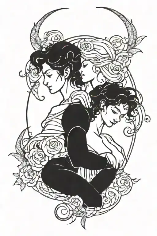 Virgo Woman And Aries Man Zodiac Sign Intertwined