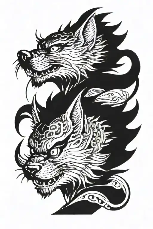 Demon Slayer Inosuke Head Profile Holding