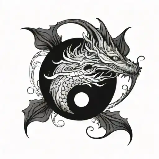 A Dragon Yin Yang