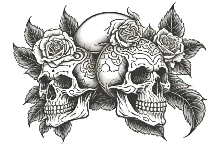Skull And Roses