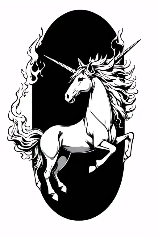 Unicorn Armored Fire Breathing Fire That Turns