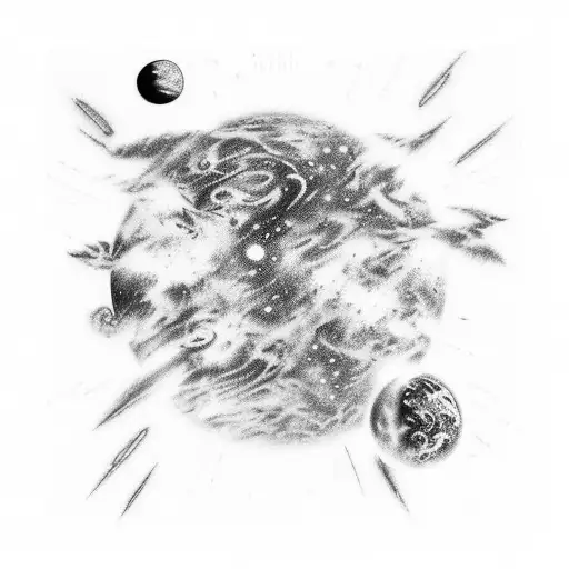 A Cosmic Scene With The Band Coldplay Performing On A Distant Planet