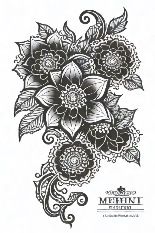 Mehndi Floral Sleeve