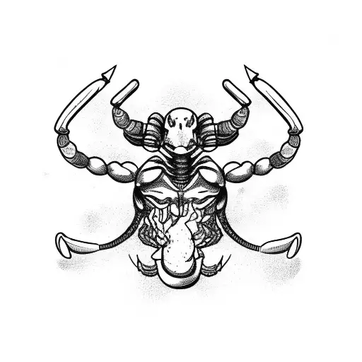 Scorpio Muscle Man With Tail