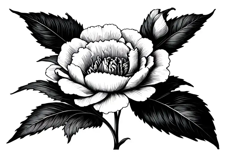 Blackout White Carnation Flower