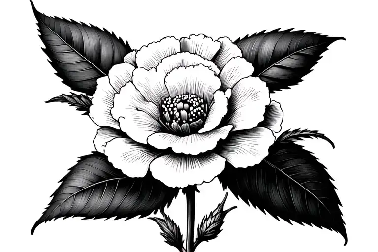 Blackout White Carnation Flower